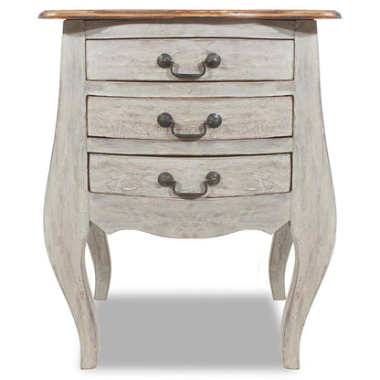 Bedside Cabinet Solid Reclaimed Wood 48X35X64 Cm
