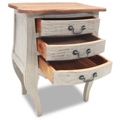 Bedside Cabinet Solid Reclaimed Wood 48X35X64 Cm