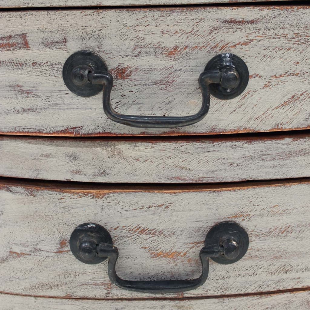 Bedside Cabinet Solid Reclaimed Wood 48X35X64 Cm