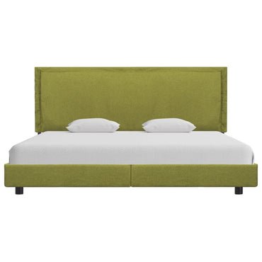 Bed Frame Green Fabric 150X200 Cm King Size