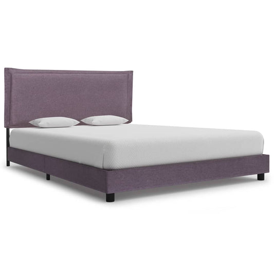 Bed Frame Without Mattress Taupe Fabric 135X190 Cm Double