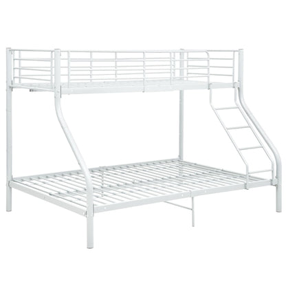 Bunk Bed Frame Without Mattress White Metal 140X200 Cm/90X200 Cm