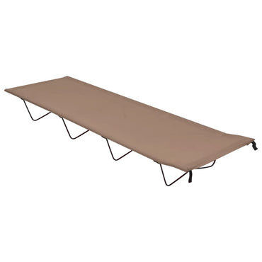 Camping Beds 2 Pcs 180X60X19 Cm Oxford Fabric And Steel Taupe