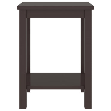 Bedside Cabinet Dark Brown 35X30X47 Cm Solid Pinewood