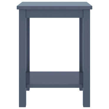 Bedside Cabinet Light Grey 35X30X47 Cm Solid Pinewood