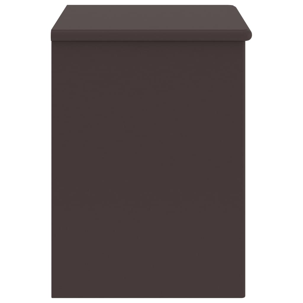 Bedside Cabinet Dark Brown 35X30X40 Cm Solid Pinewood