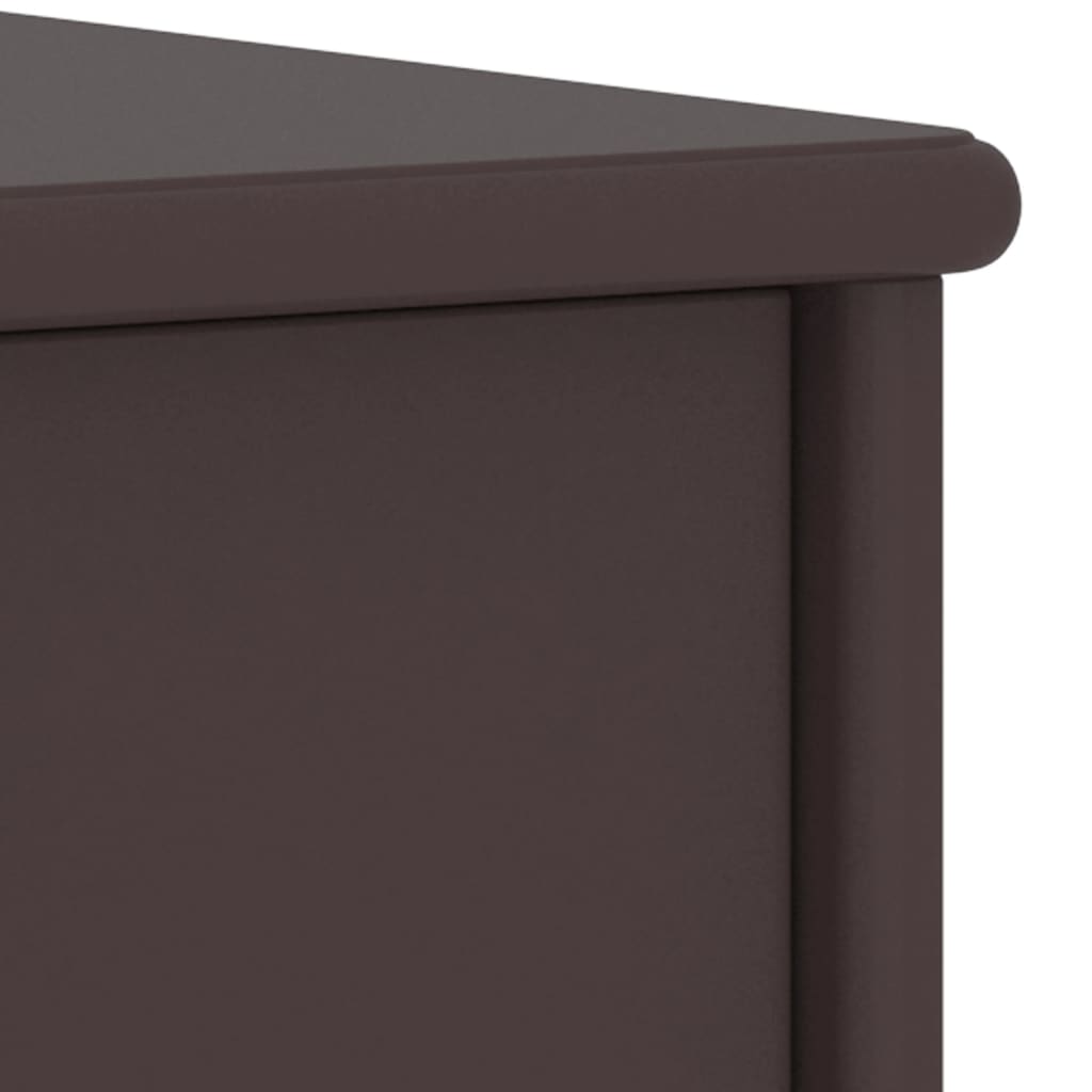Bedside Cabinet Dark Brown 35X30X40 Cm Solid Pinewood