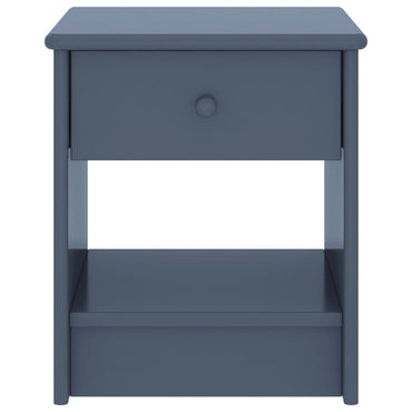 Bedside Cabinet Light Grey 35X30X40 Cm Solid Pinewood