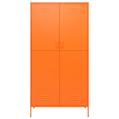 Wardrobe Orange 90X50X180 Cm Steel