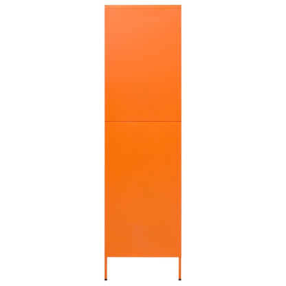 Wardrobe Orange 90X50X180 Cm Steel