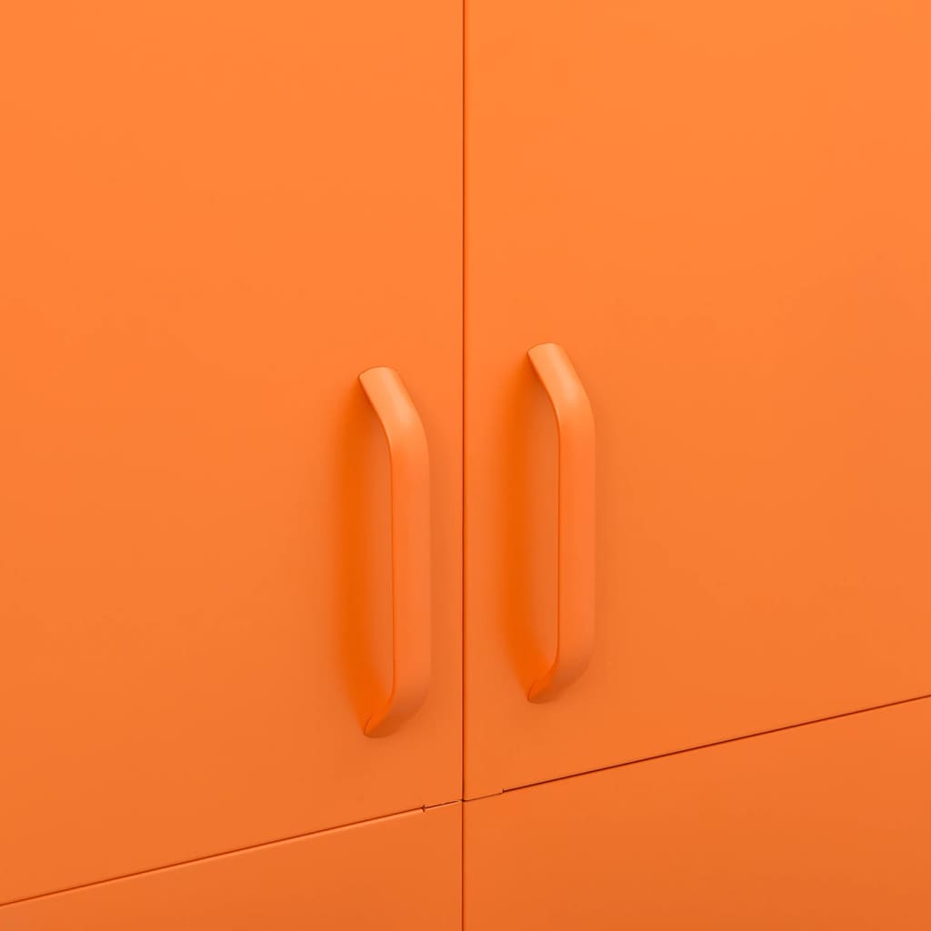 Wardrobe Orange 90X50X180 Cm Steel