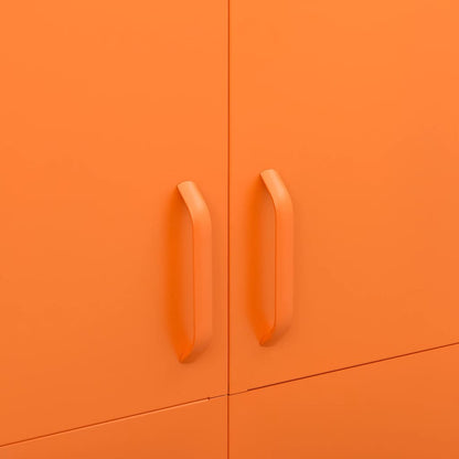 Wardrobe Orange 90X50X180 Cm Steel