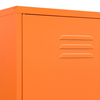 Wardrobe Orange 90X50X180 Cm Steel