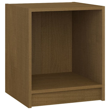 Bedside Cabinet Honey Brown 35.5X33.5X41.5 Cm Solid Pinewood