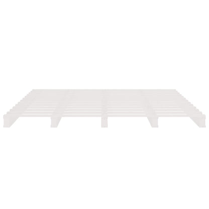 Pallet Bed White 150X200 Cm King Size Solid Wood