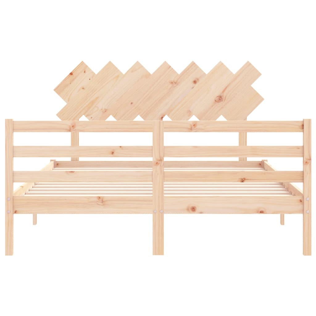 Bed Frame Without Mattress King Size Solid Wood
