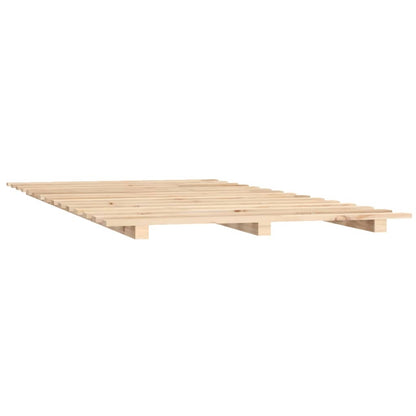 Bed Frame Without Mattress 90X190 Cm Single Solid Wood Pine