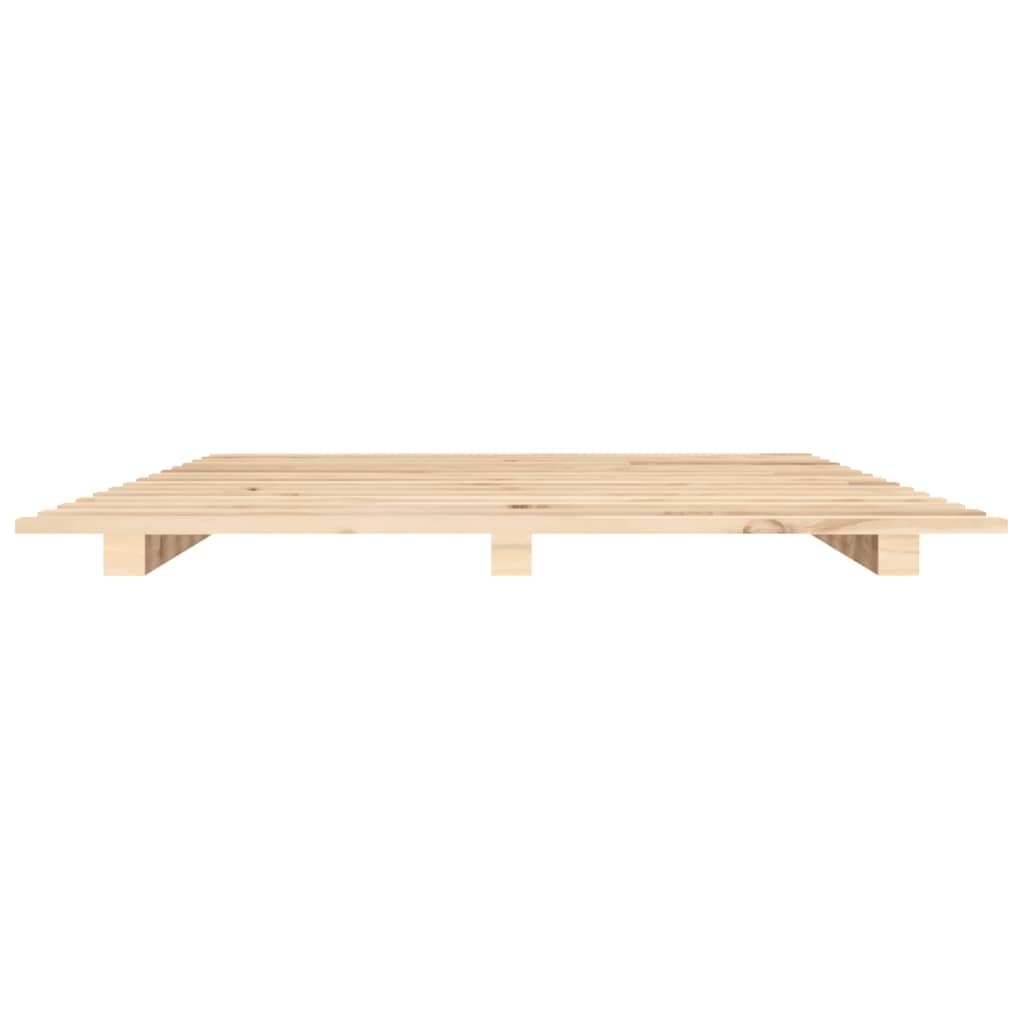Bed Frame Without Mattress 90X190 Cm Single Solid Wood Pine
