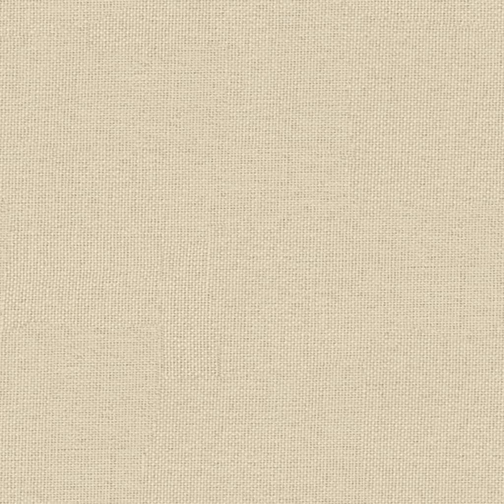 Sofabed 3 Seater With Armrests Cream Fabric