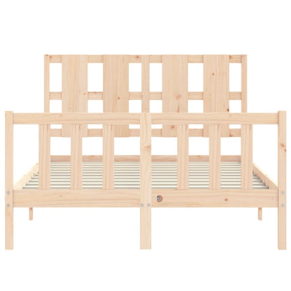 Bed Frame Without Mattress Small Double Solid Wood Pine