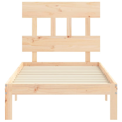 Bed Frame Without Mattress Single Solid Wood Pine