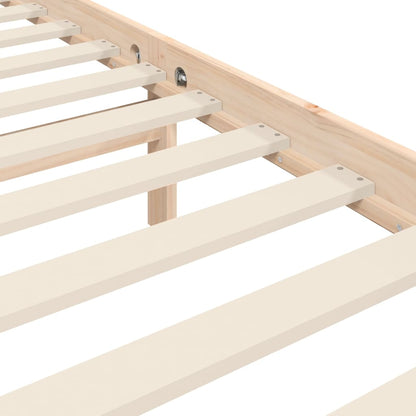 Bed Frame Without Mattress Double Solid Wood