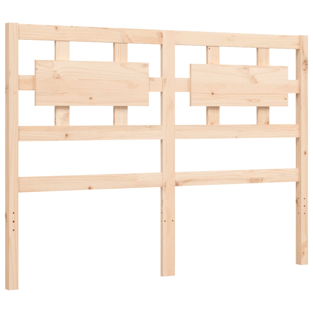 Bed Frame Without Mattress Double Solid Wood