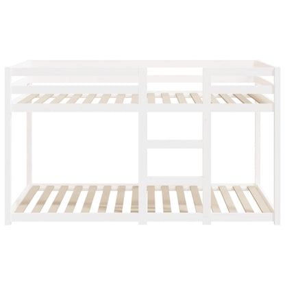 Bunk Bed Without Mattress White 90X190 Cm Single Solid Wood Pine