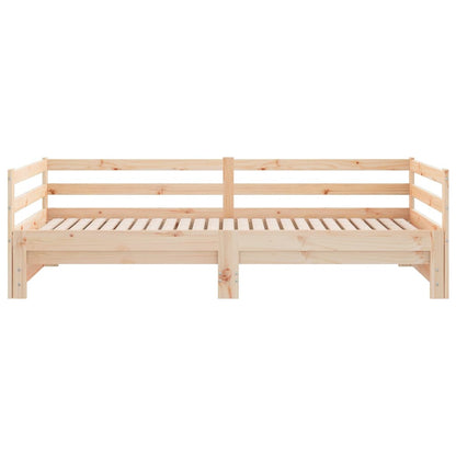 Day Bed With Trundle Without Mattress 90X190 Cm Single Solid Wood