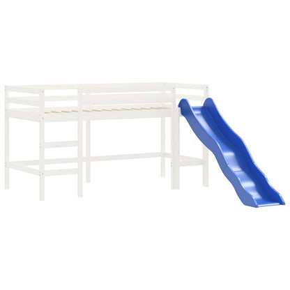 Kids' Loft Bed With Tunnel Without Mattress Pink 90X190 Cm Single