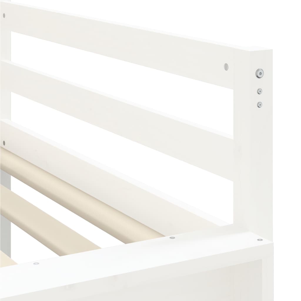 Kids' Loft Bed With Tunnel Without Mattress Pink 90X190 Cm Single