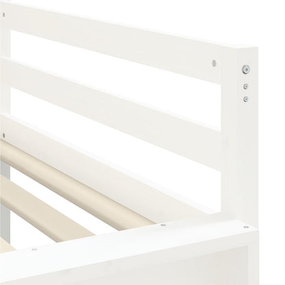 Kids' Loft Bed With Tunnel Without Mattress Pink 90X190 Cm Single