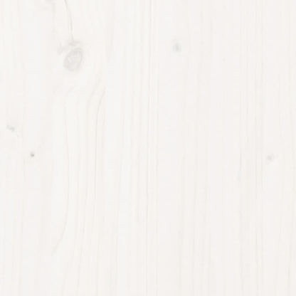 Loft Bed With Desk White 90X190 Cm Solid Wood Pine