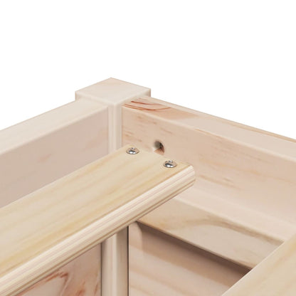 Bed With Mattress 120X200 Cm Solid Wood Pine