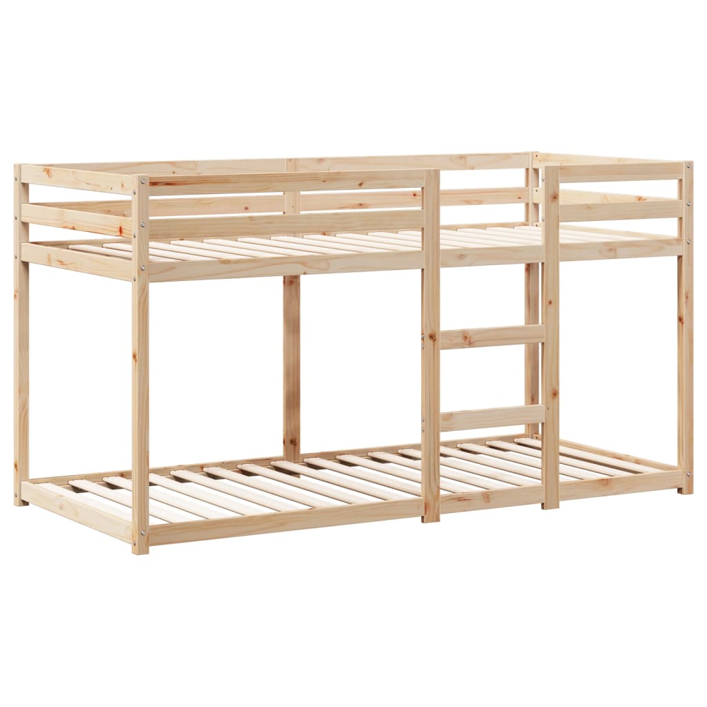 Bunk Bed Without Mattress 90X190 Cm Single Solid Wood Pine