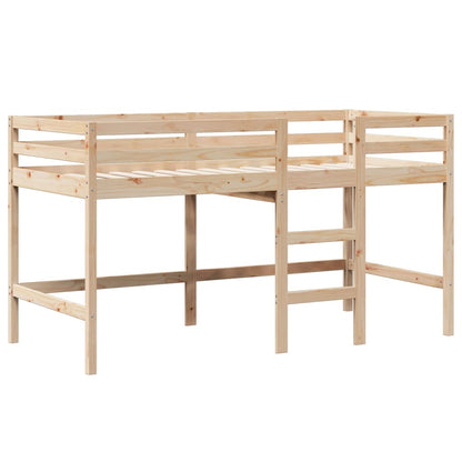 High Sleeper Bed Without Mattress 90X190 Cm Single Solid Wood Pine