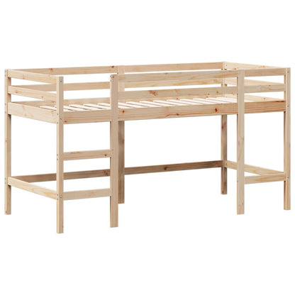 Loft Bed With Ladder And Roof Without Mattress 90X200 Cm