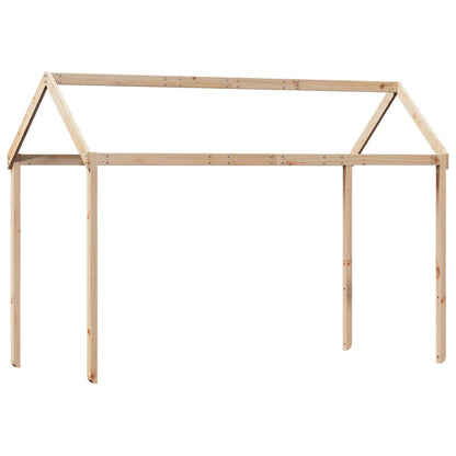 Loft Bed With Ladder And Roof Without Mattress 90X200 Cm