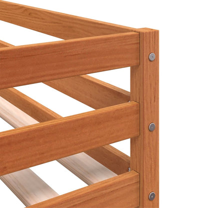 Bunk Bed Without Mattress Pink 90X190 Cm Single Solid Wood Pine