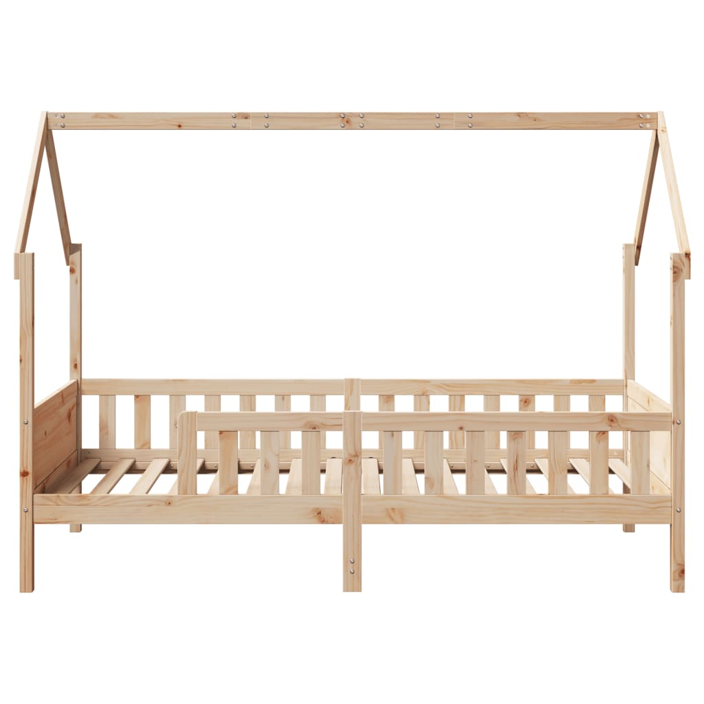 Kids' House Bed Frame Without Mattress 90X190 Cm Single Pine