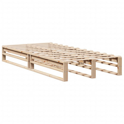 Bed Frame Without Mattress 90X190 Cm Single Solid Wood Pine