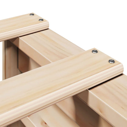 Bed Frame Without Mattress 90X190 Cm Single Solid Wood Pine