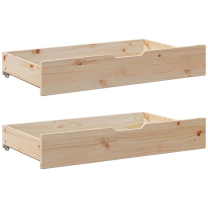 Daybed With Drawers Without Mattress 90X190 Cm Single Solid Wood