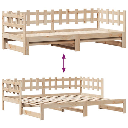 Daybed With Trundle And Drawers Without Mattress 90X190 Cm Single