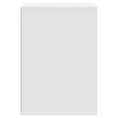 Corner Chest Of Drawers White 60X41X58 Cm Engineered Wood