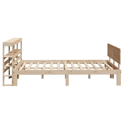 Bed Frame With Headboard Without Mattress 140X190 Cm