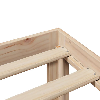 Bed Frame With Headboard Without Mattress 140X190 Cm