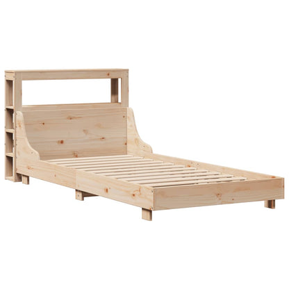 Bed Frame Without Mattress 90X190 Cm Single Solid Wood Pine