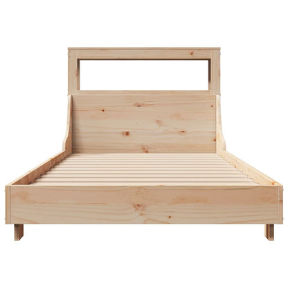 Bed Frame Without Mattress 90X190 Cm Single Solid Wood Pine