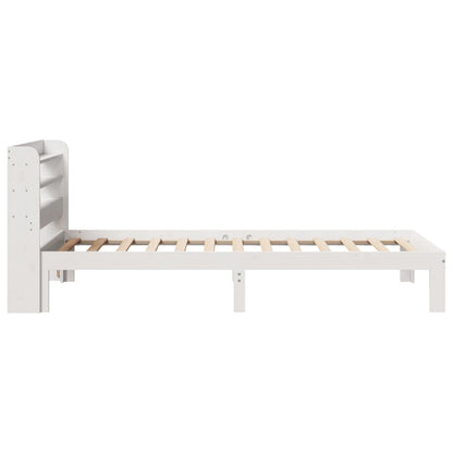 Bed Frame With Headboard Without Mattress White 90X190 Cm Single